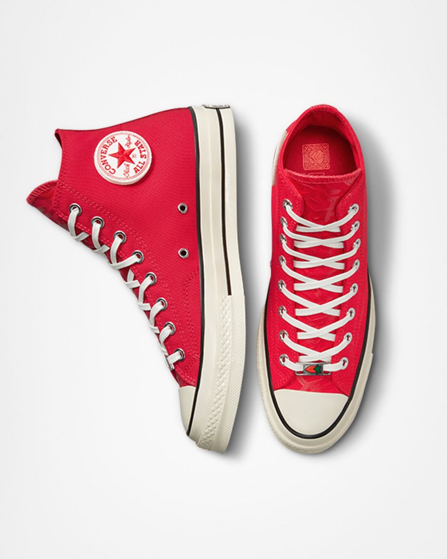 Pánské Boty Vysoké Converse Chuck 70 Year of the Rabbit Červené Bílé Černé | CZ QGEX75